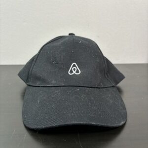 Airbnb Everyday Cap Brand Hat Black White‎ 100% Cotton Beechfield